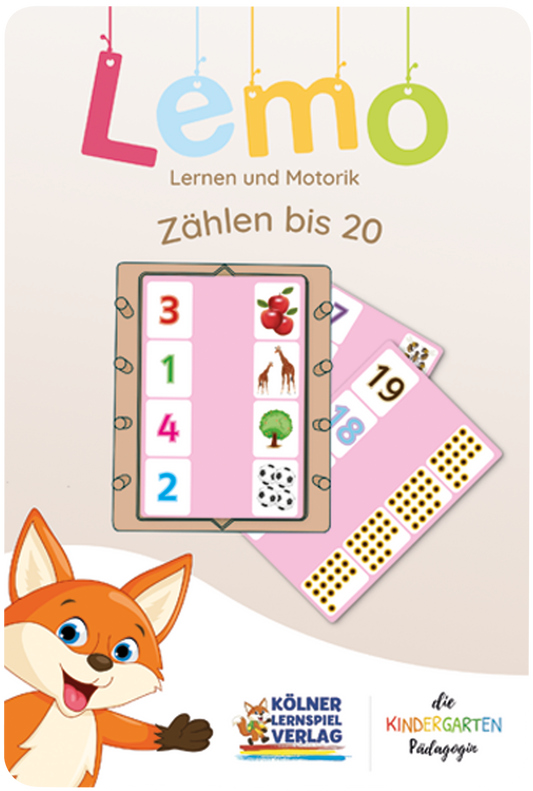 Lemo deck of cards counting to 20