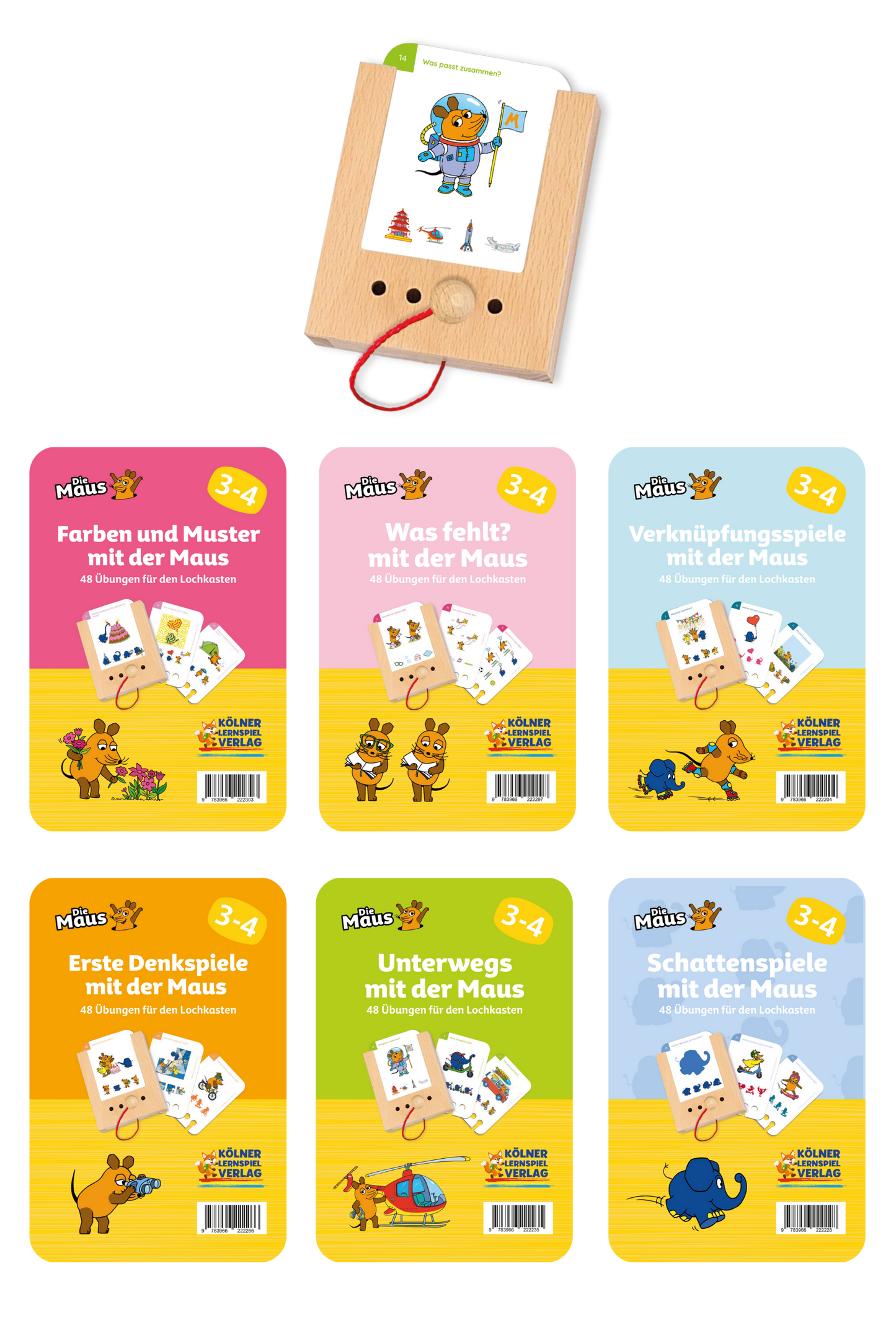Woodplay Starterset Ages 3+ with 6 sets of cards