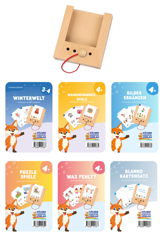 Woodplay Starterset Ages 3-4+ with 6 sets of cards