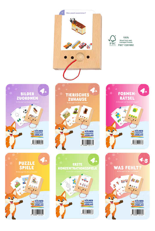 Puncho starter set ages 4+ with 6 sets of Cards