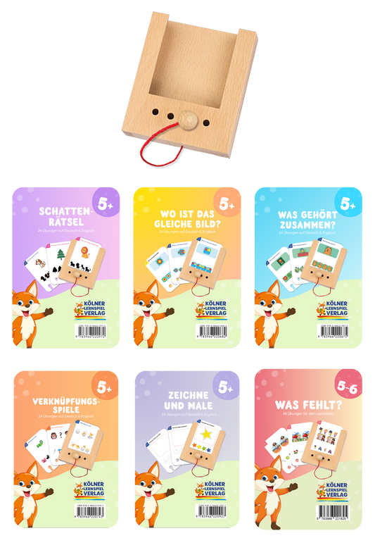 Lochkasten Starterset ab 5 Jahren mit 6 Kartensätzen