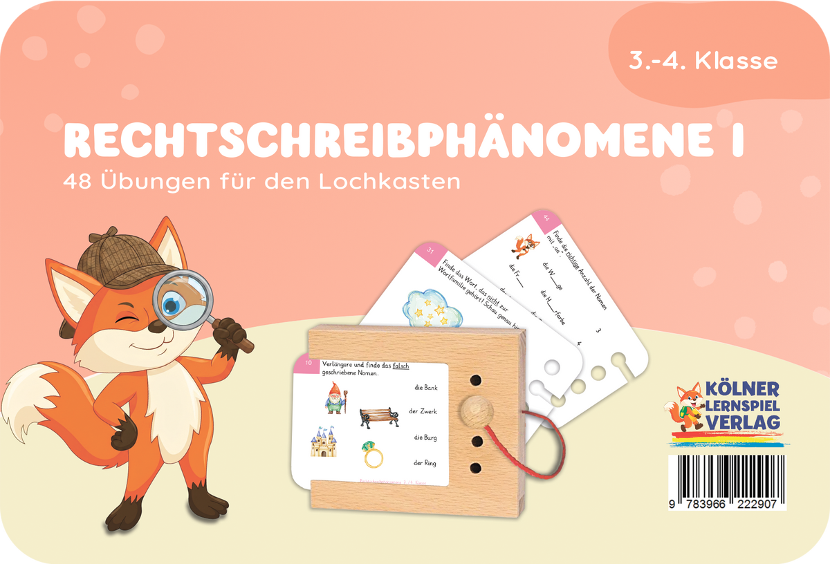 Rechtschreibphänomene I · 3.–4. Klasse · Kartensatz für den Lochkasten