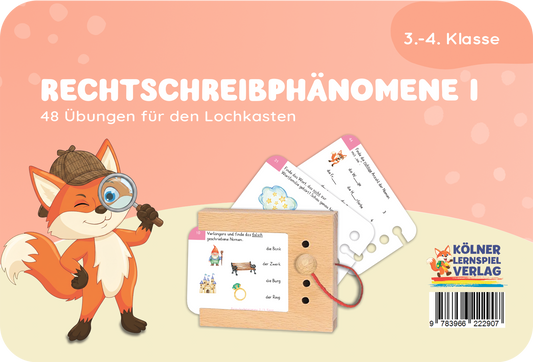 Rechtschreibphänomene I · 3.–4. Klasse · Kartensatz für den Lochkasten