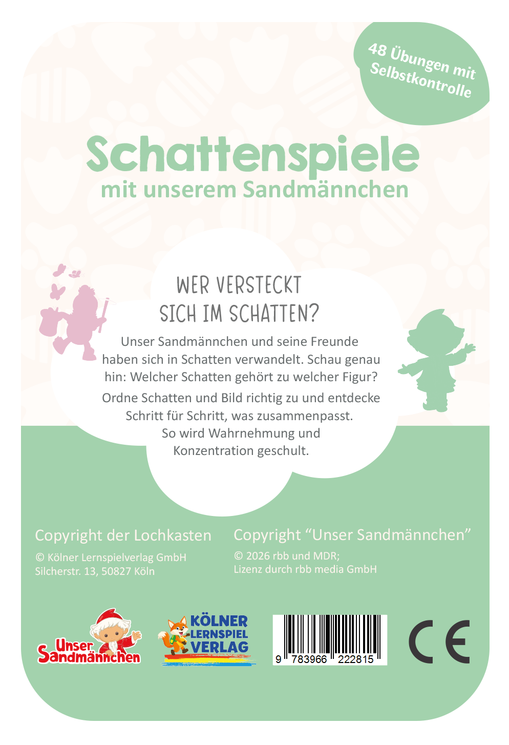 Schattenspiele Sandmännchen ·  2-3 · Lochkasten Kartensatz