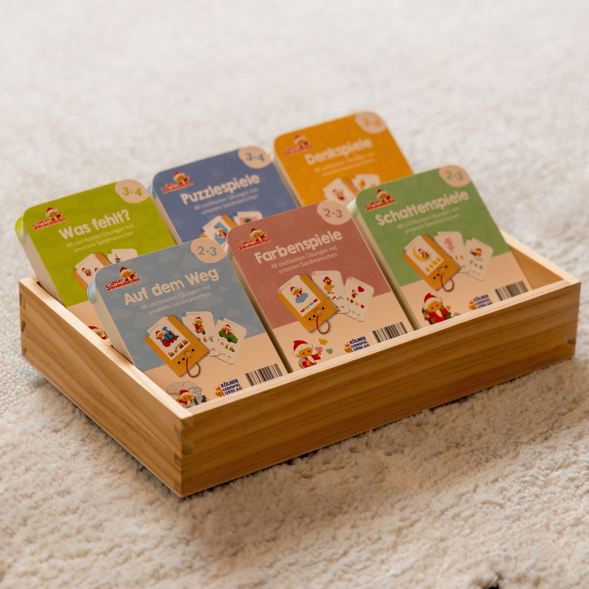 🎁 Aufbewahrung aus Holz für Kartensätze & Lochkasten (100% off)