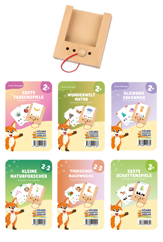 Woodplay Starterset Ages 2-3+ with 6 sets of cards