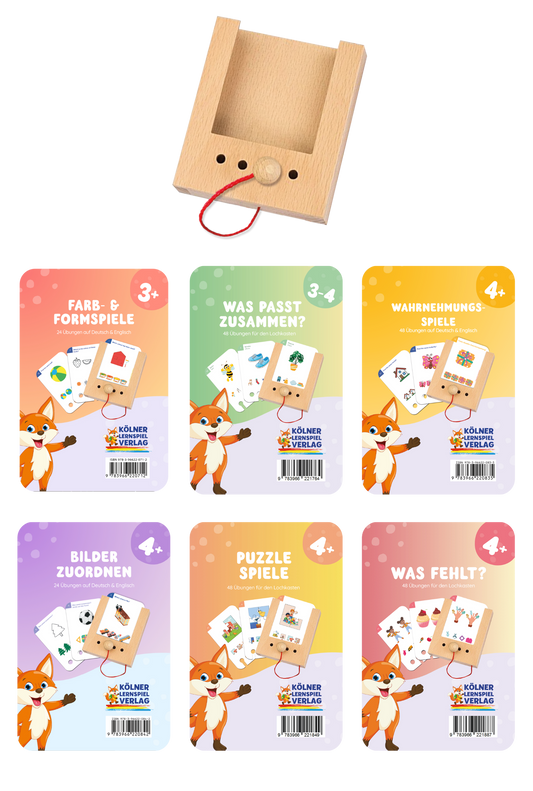 Woodplay Starterset Ages 3-4+ with 6 sets of cards