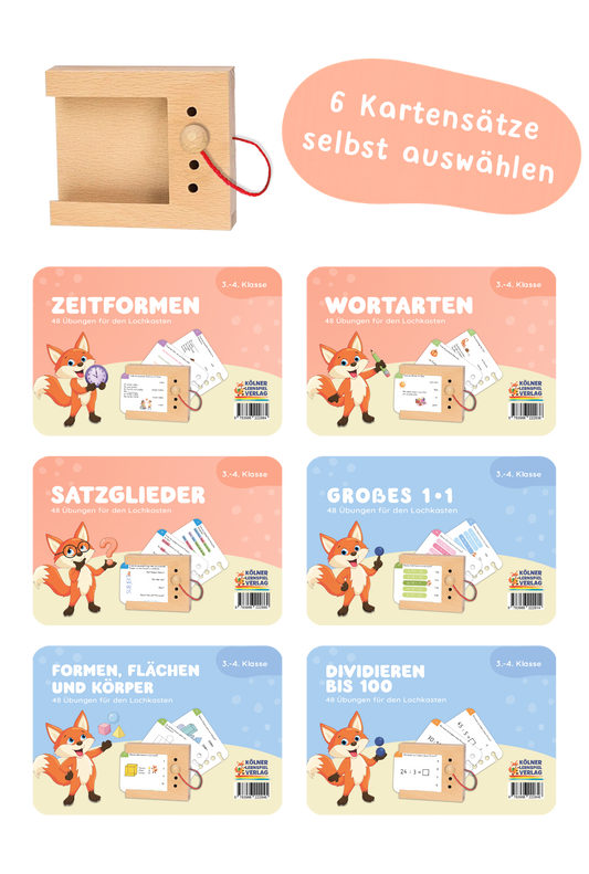 Lochkasten Starterset für die 3.-4. Klasse selbst zusammenstellen