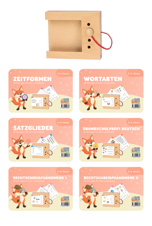 Lochkasten Starterset für die 3.-4. Klasse – Deutsch