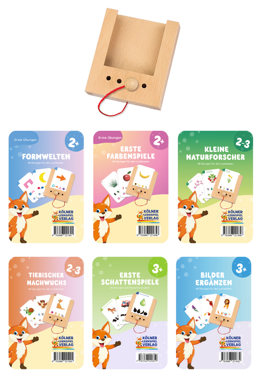 Woodplay Starterset Ages 2-3+ with 6 sets of cards