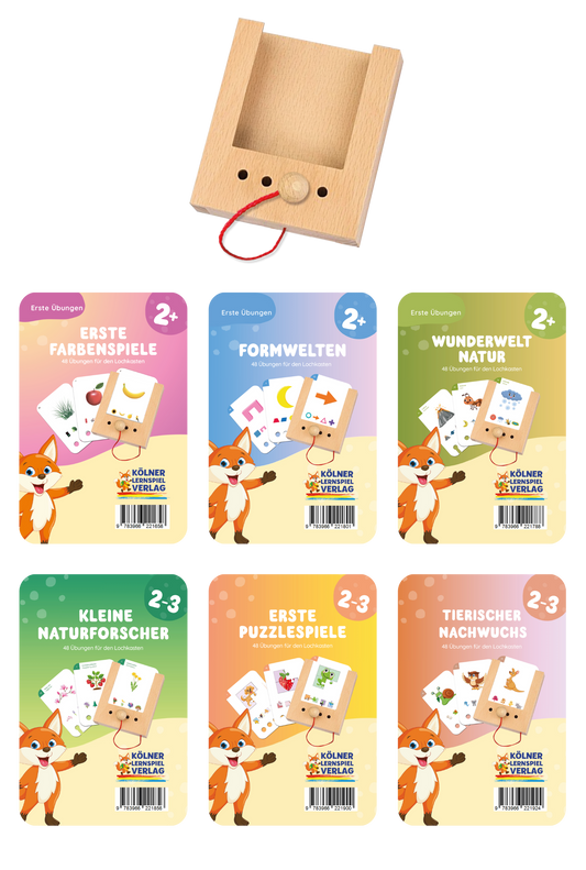 Woodplay Starterset Ages 2-3+ with 6 sets of cards