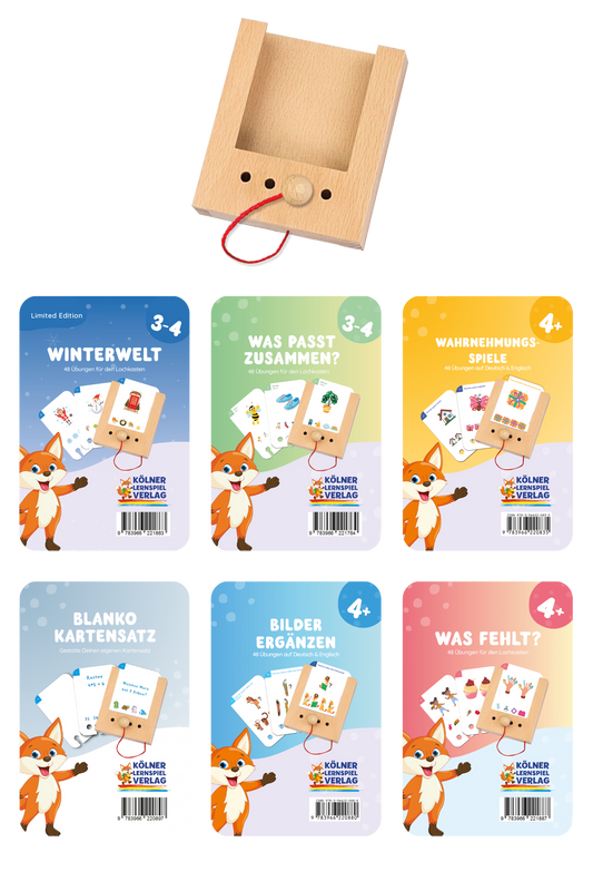 Woodplay Starterset Ages 3-4+ with 6 sets of cards