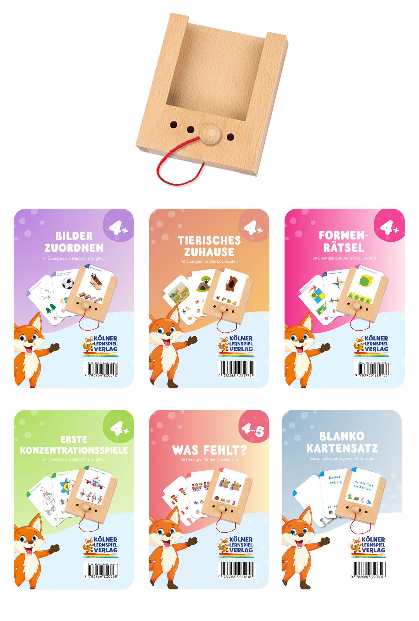 Puncho starter set ages 4+ with 6 sets of cards