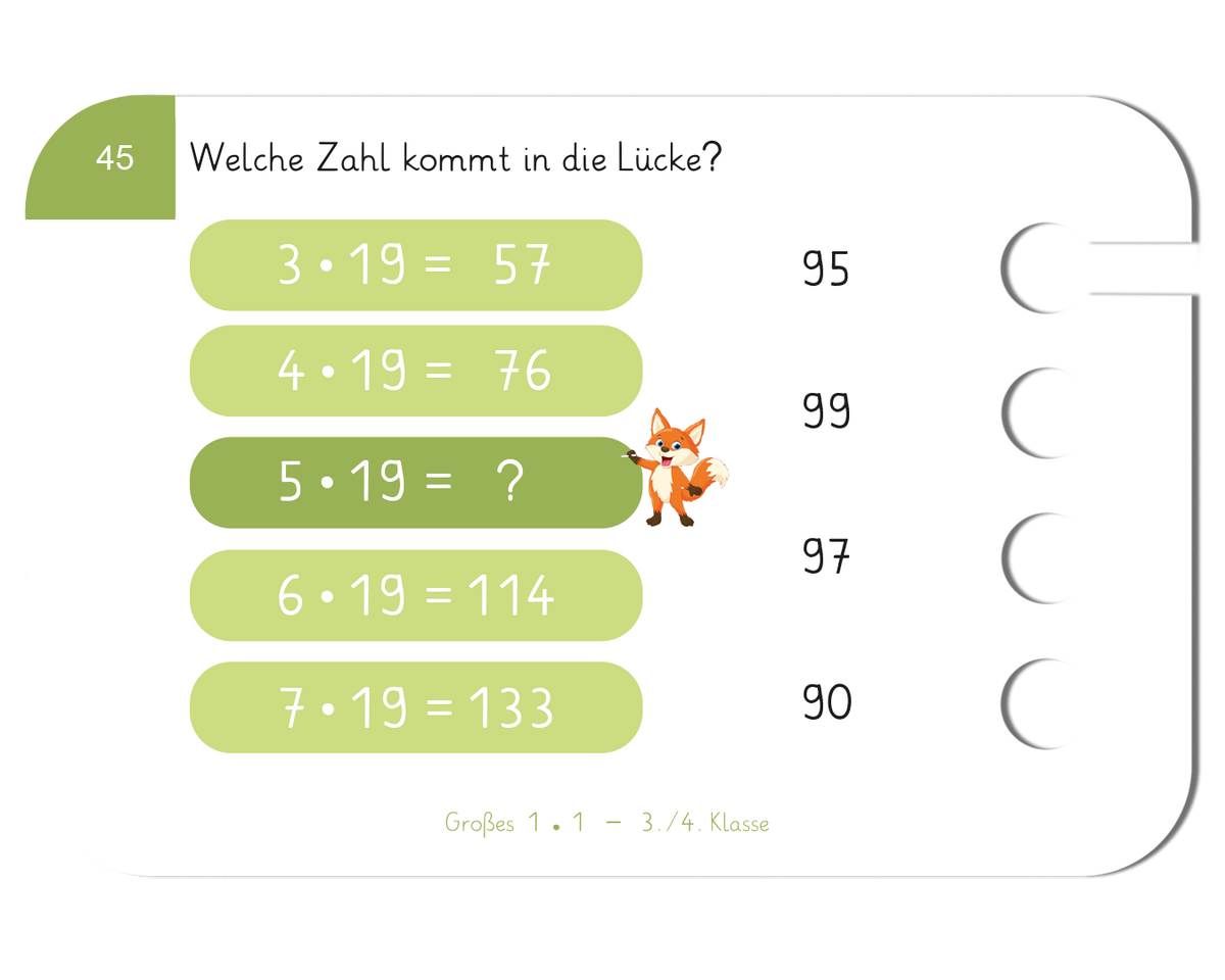 Lochkasten Starterset für die 3.-4. Klasse – Mathe