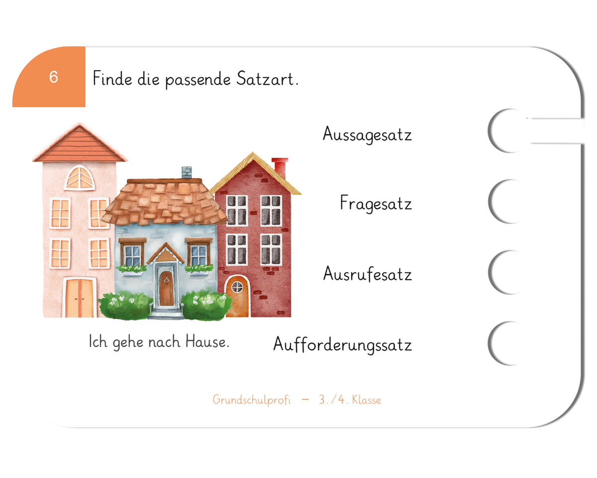 Grundschulprofi Deutsch · 3.–4. Klasse · Kartensatz für den Lochkasten