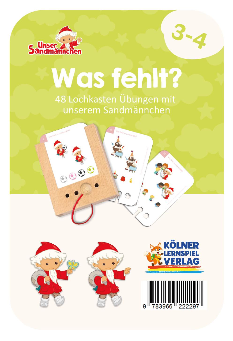 Was fehlt? Sandmännchen ·  3-4 · Lochkasten Kartensatz