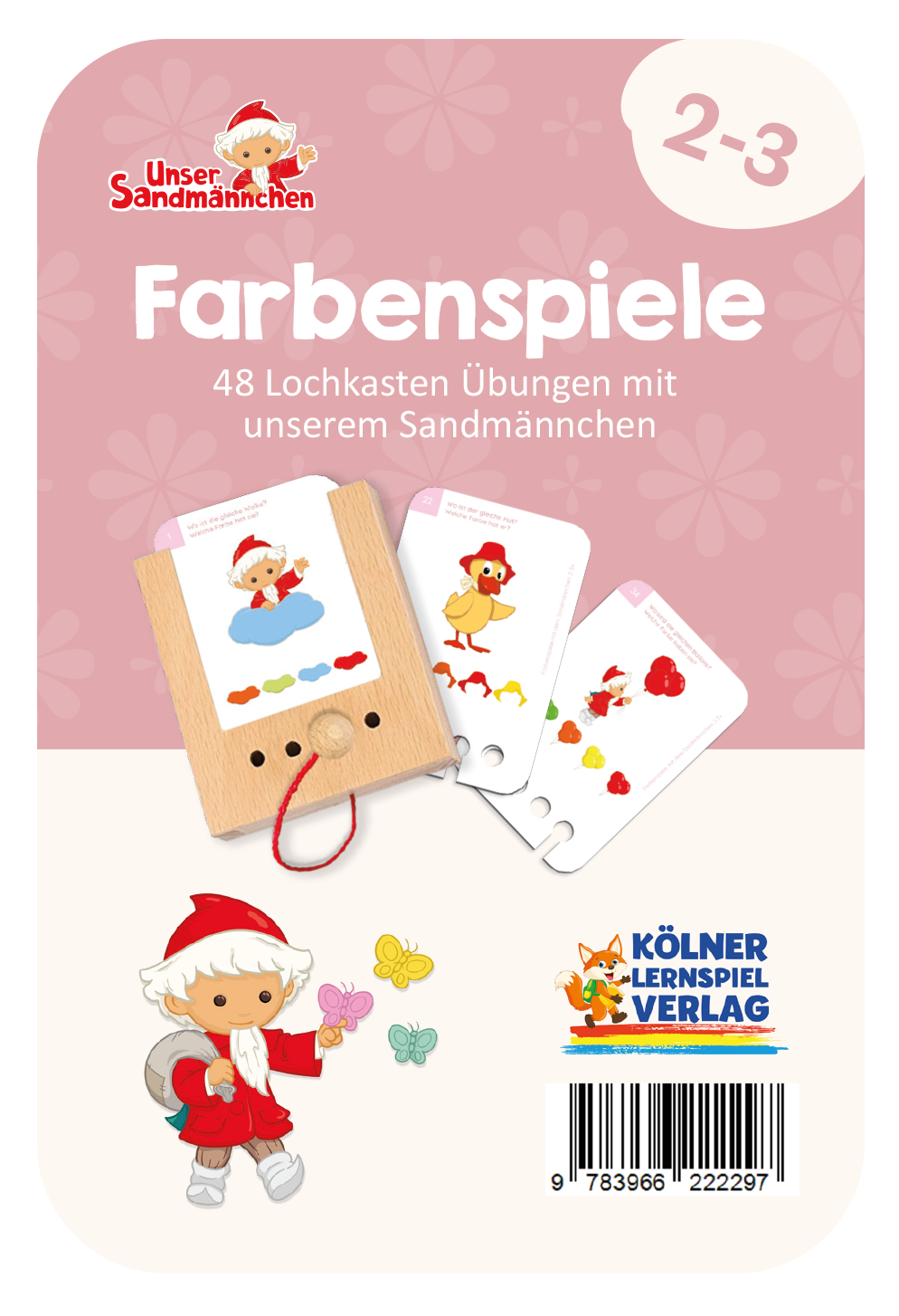 Farbenspiele Sandmännchen ·  2-3 · Lochkasten Kartensatz