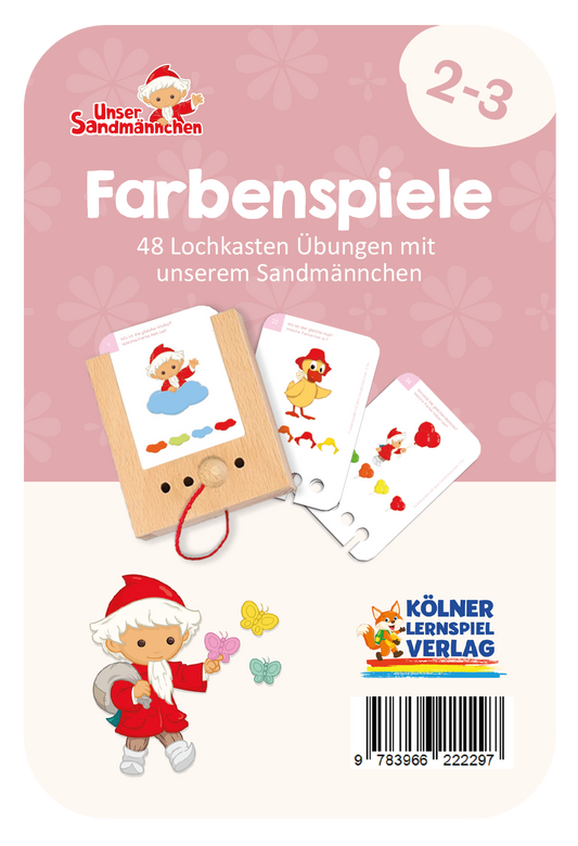 Farbenspiele Sandmännchen ·  2-3 · Lochkasten Kartensatz