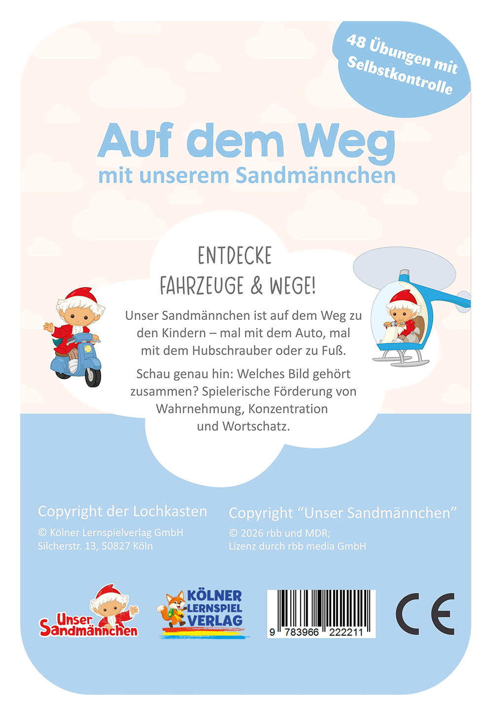 Auf dem Weg Sandmännchen ·  2-3 · Lochkasten Kartensatz
