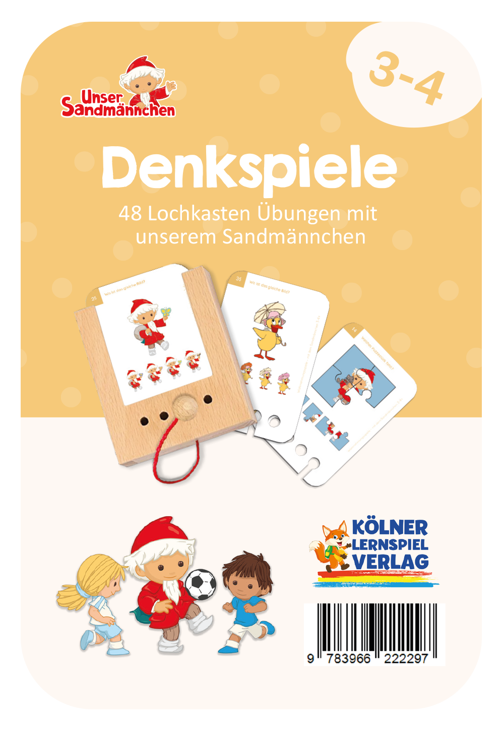 Denkspiele Sandmännchen ·  3-4 · Lochkasten Kartensatz