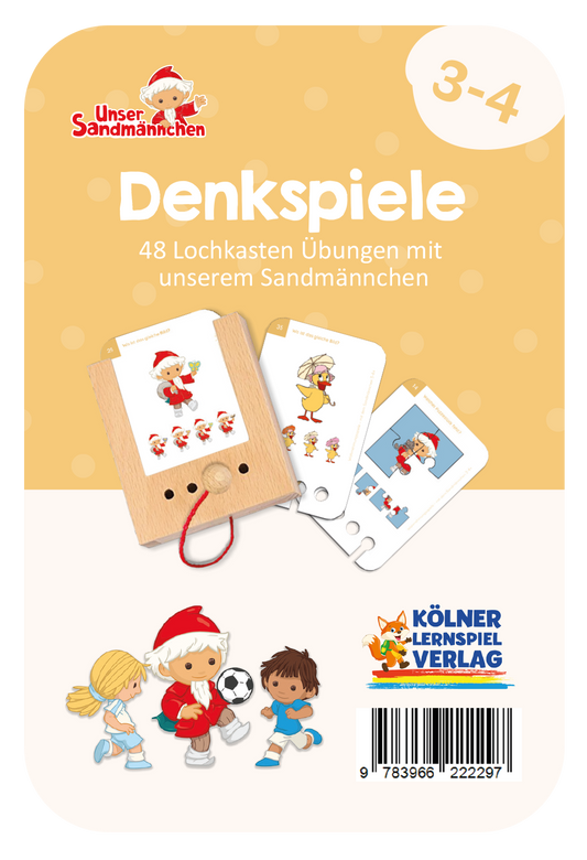 Denkspiele Sandmännchen ·  3-4 · Lochkasten Kartensatz