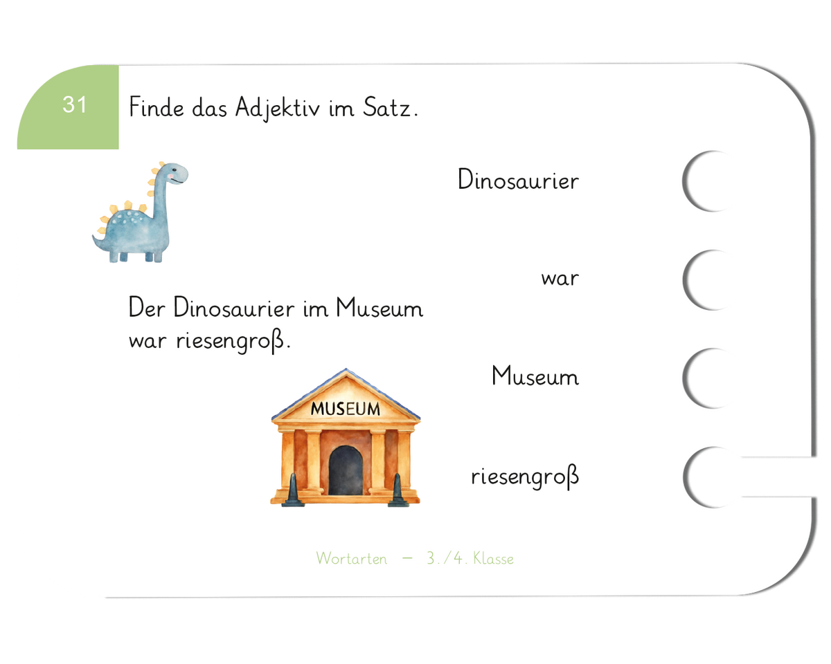 Lochkasten Starterset für die 3.-4. Klasse – Deutsch & Mathe