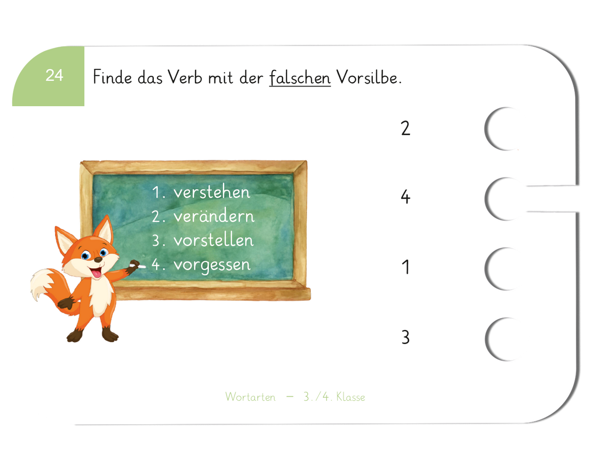 Lochkasten Starterset für die 3.-4. Klasse – Deutsch